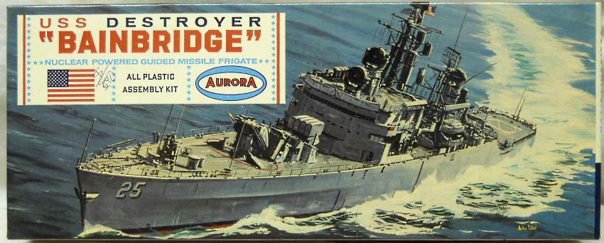 Aurora 1/600 USS Bainbridge, 717-100 plastic model kit